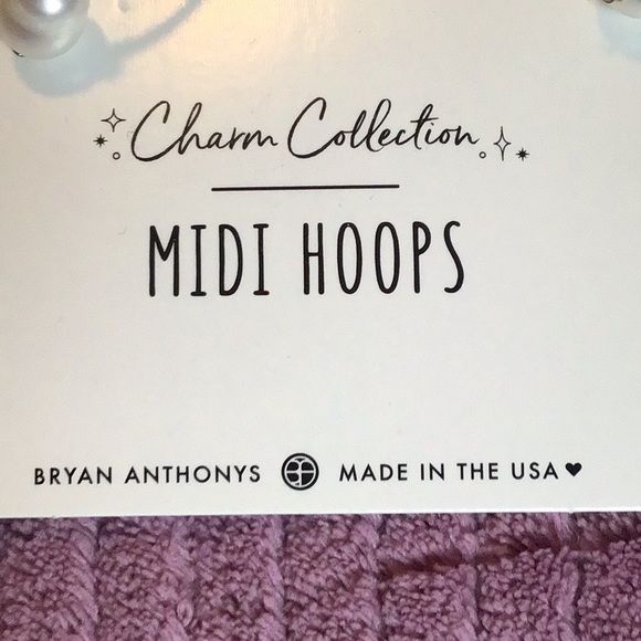 Bryan Anthony’s Charm Collection midi hoops earrings - Picture 6 of 7